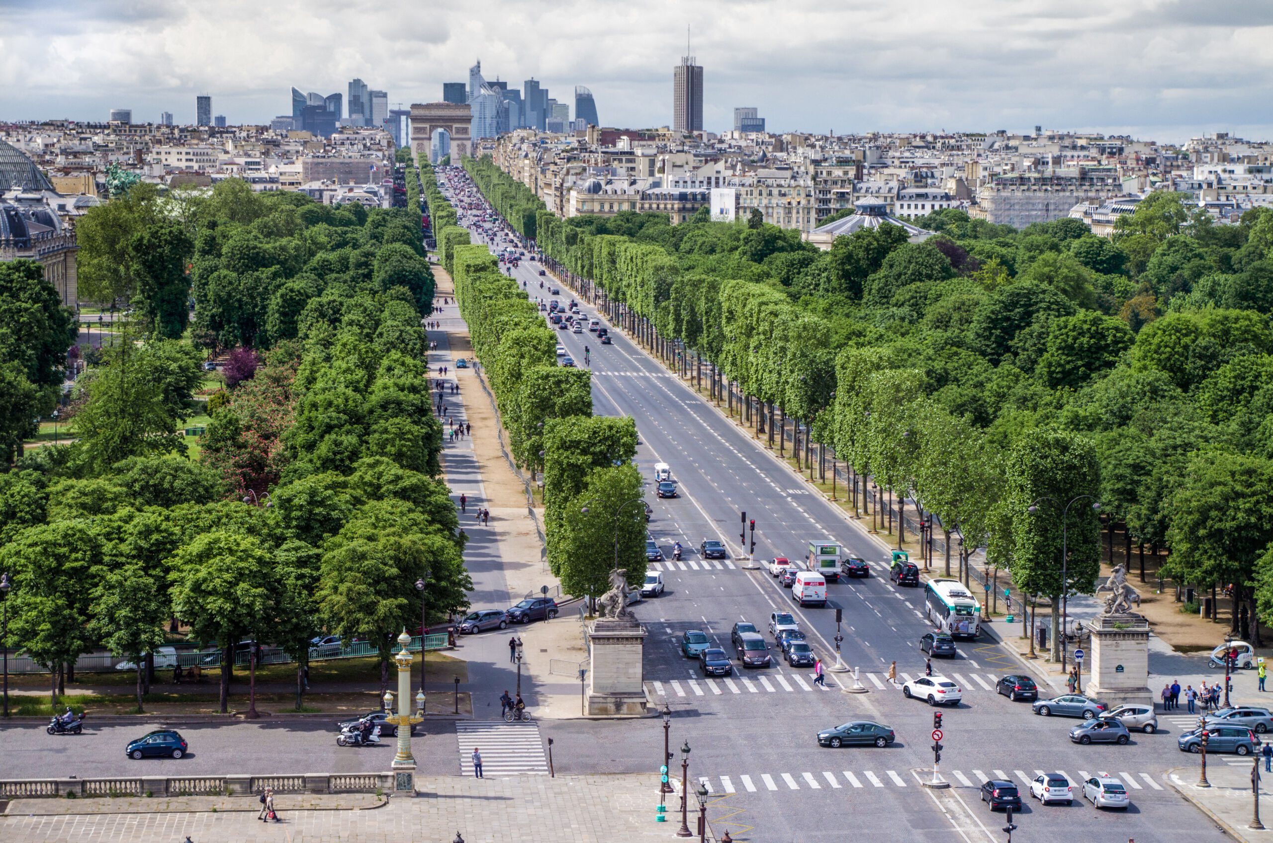 Champs-Élysées, Arc de Triomphe, La Défense Champs-Elysees Arc de Triomphe Paris France