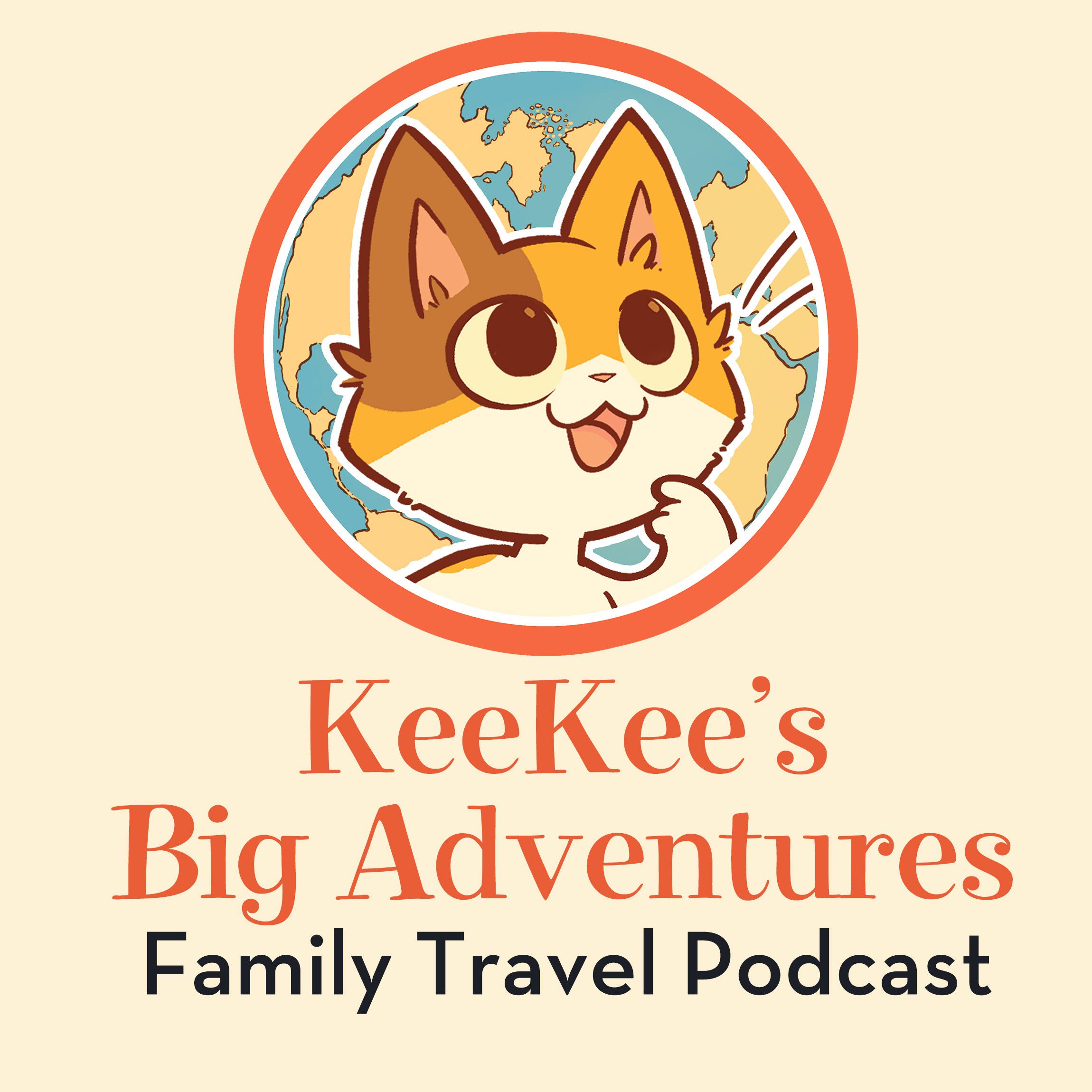 KeeKee's Big Adventures Family Travel Podcast Logo