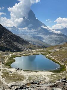 Vacation in Switzerland Lake Riffelsee