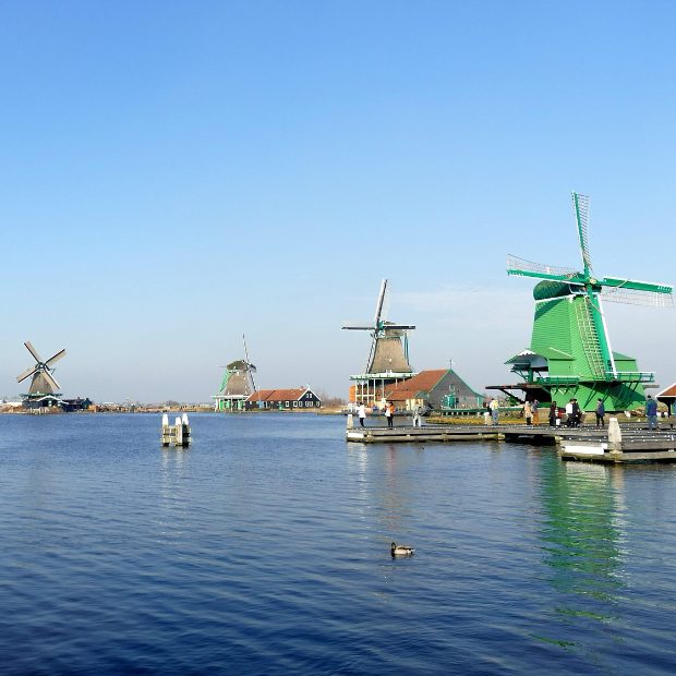Zaanse Schans Windmills Gondolas in Venice